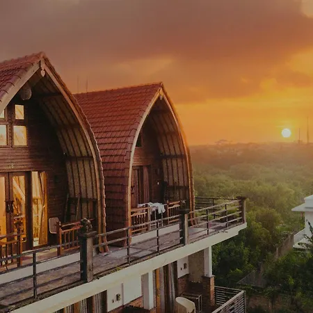 Murna House 2, Rooftop Balinese Wooden House 360 Sunrise To Sunset View Uluwatu  Exterior photo